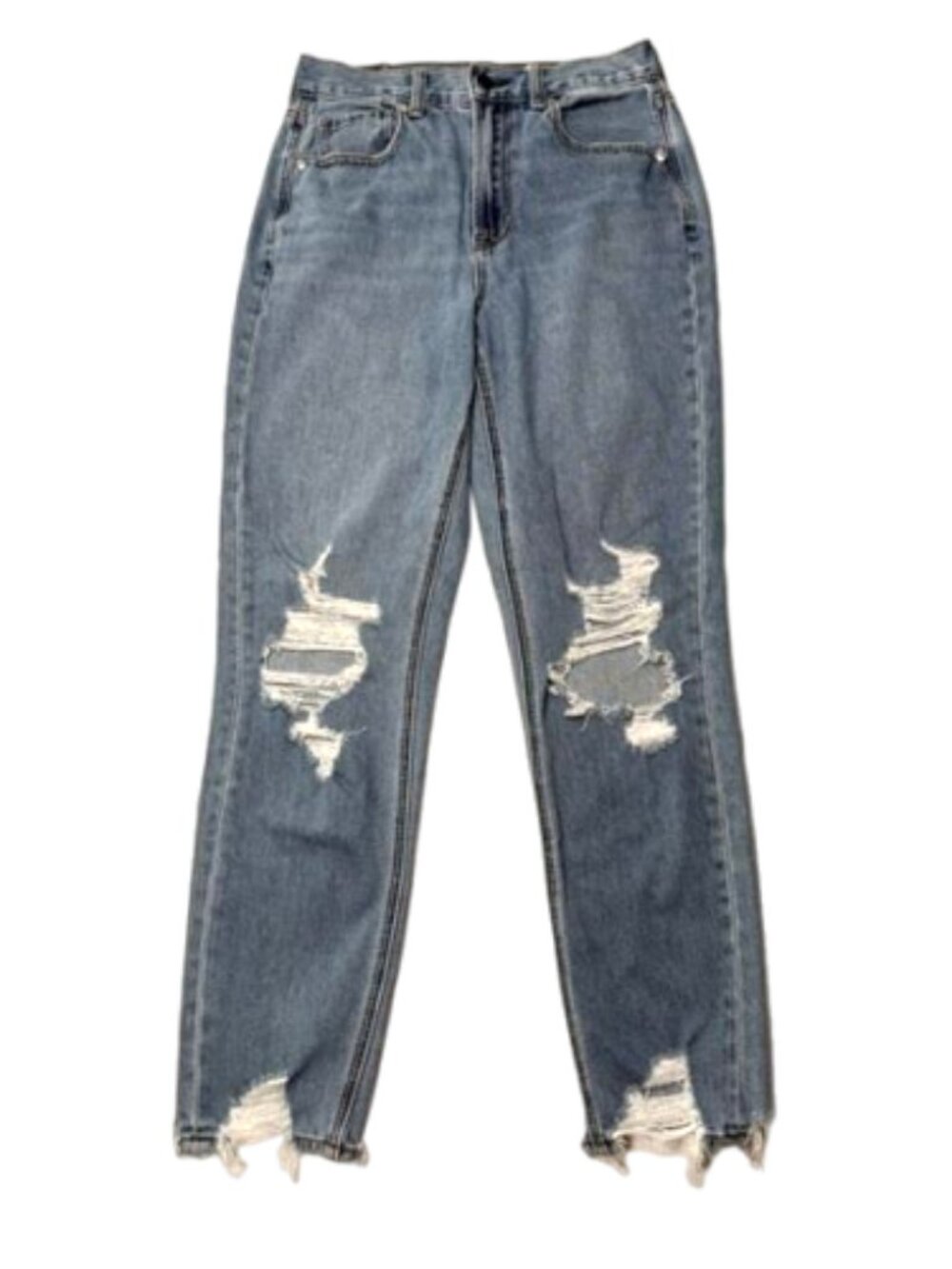 American Eagle Vintage Distressed Mom Jean High Waist Jeans Size 2 #1655